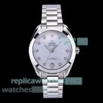 VS+ Factory Swiss Omega 8800 Seamaster 150M MOP Dial Stainless Steel Replica Watch 